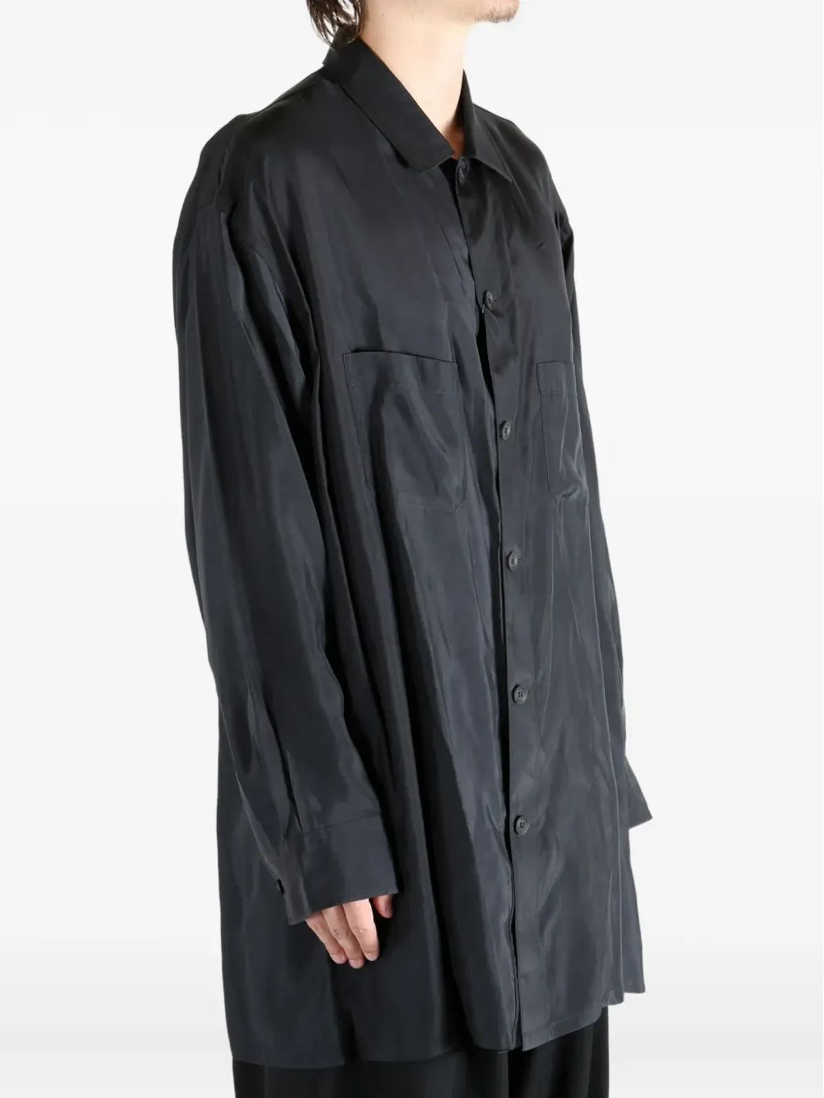 Yohji Yamamoto ダブルポケット カップロ シャツ - 画像4