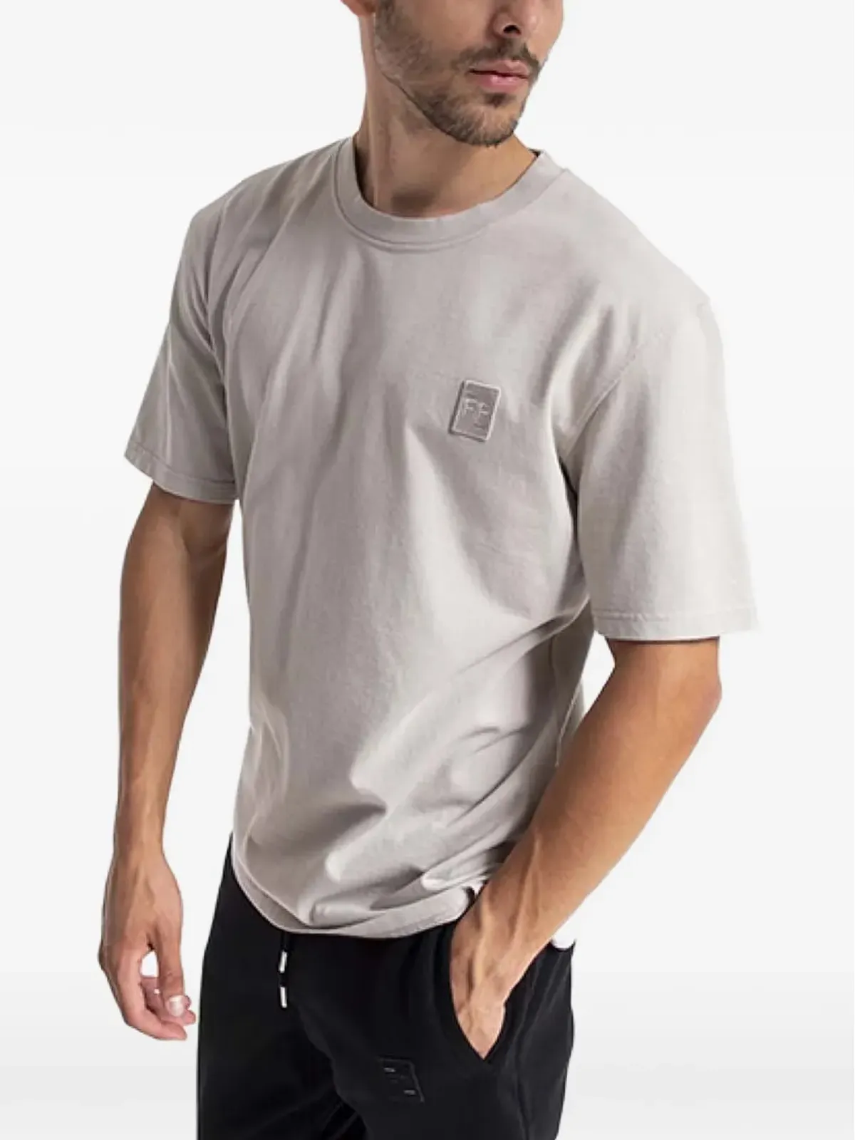 Filling Pieces ロゴアップリケTシャツ - 画像3