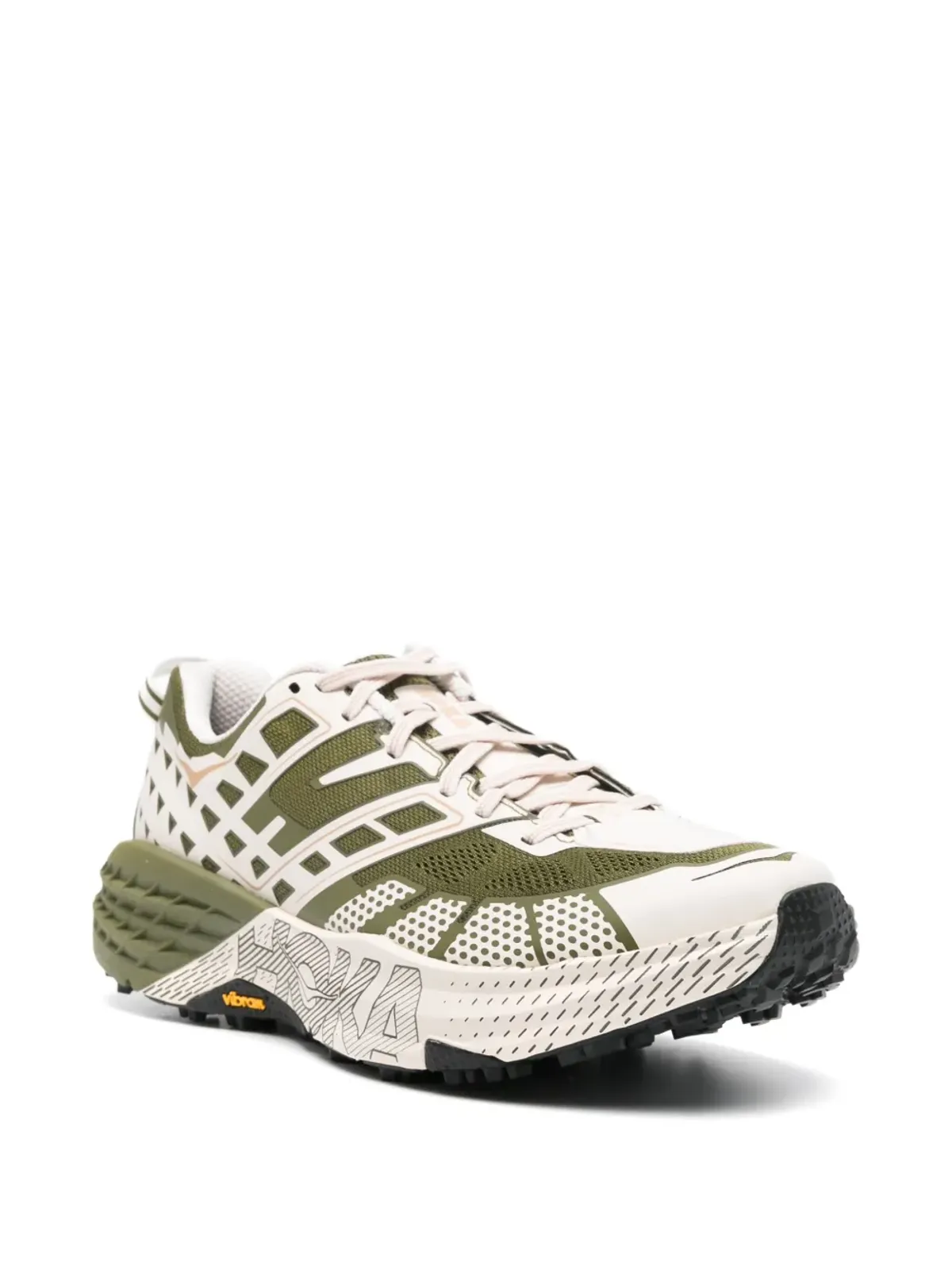 HOKA メッシュパネルドスニーカー ホワイト - 画像2