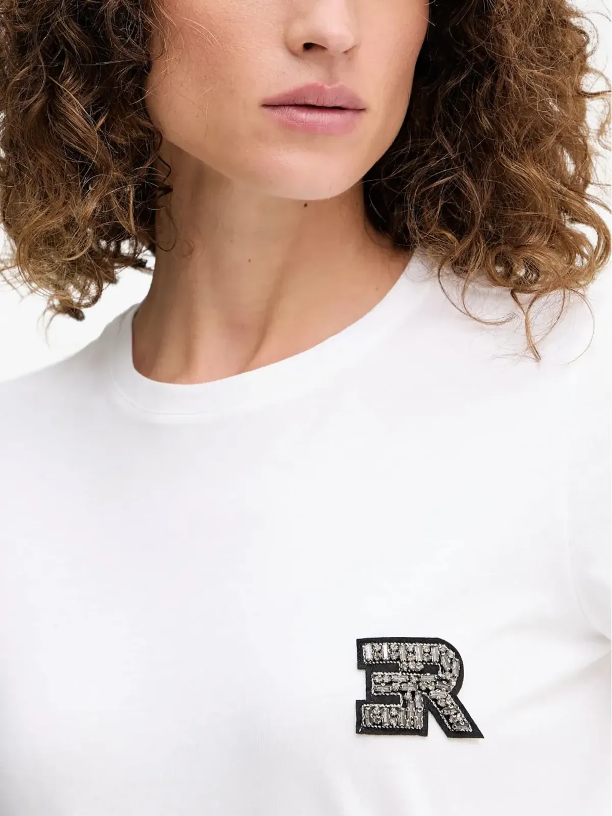 ERMANNO FIRENZE ロゴアップリケ半袖Tシャツ - 画像4