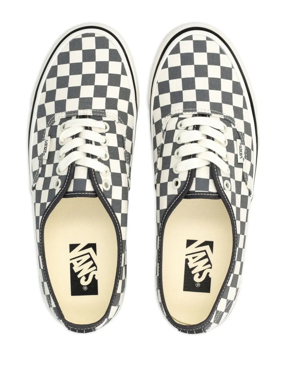 Vans LX Authentic 44 チェッカーボードスニーカー ホワイト - 画像3