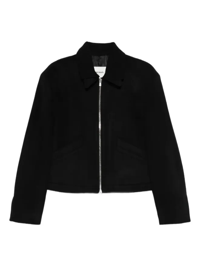TONYWACK TONYWACK ジップフロント パッチポケット ジャケット ブラックの商品画像