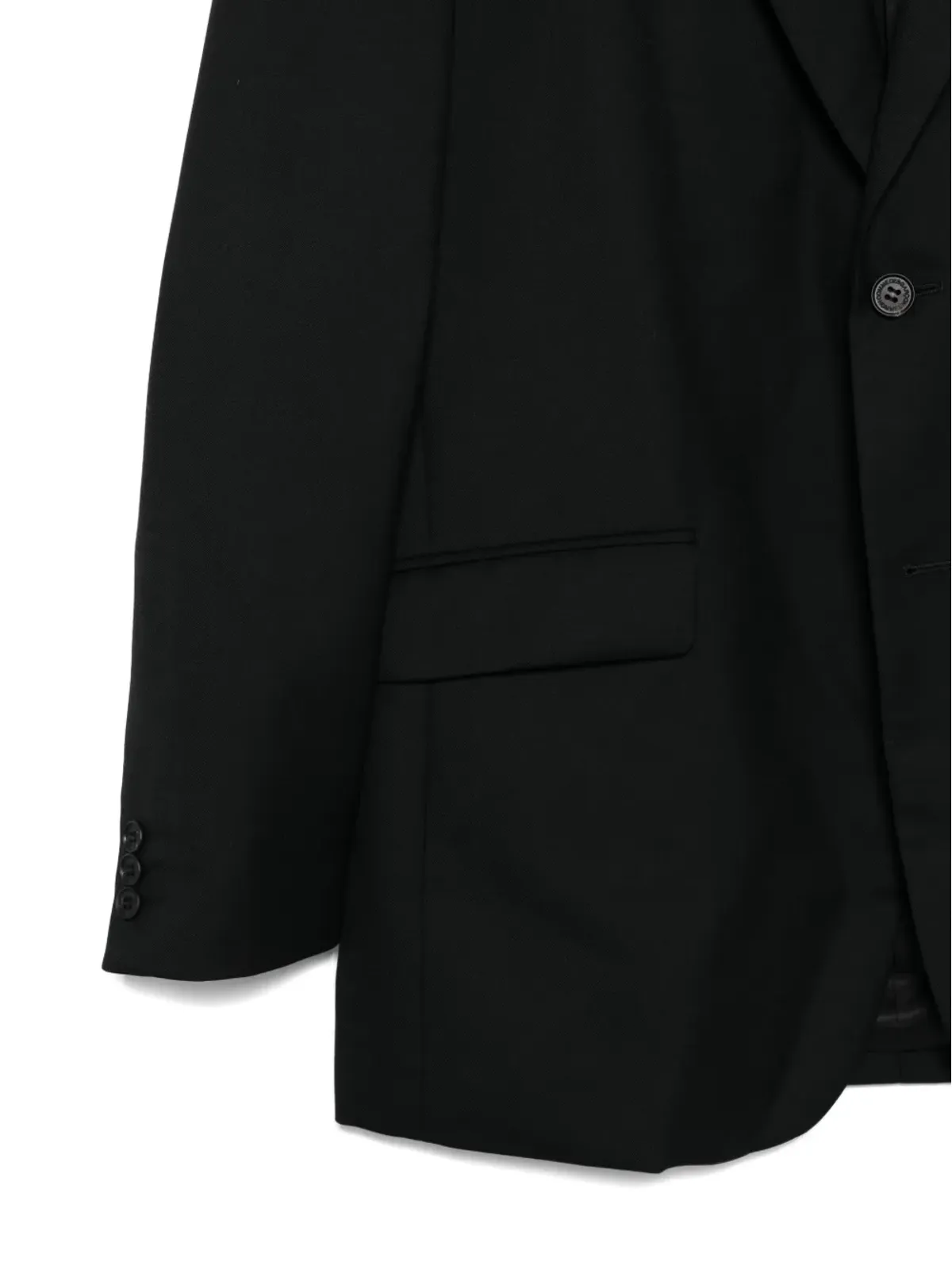 Comme des Garçons Homme シングルボタン ウール ブレザー - 画像3
