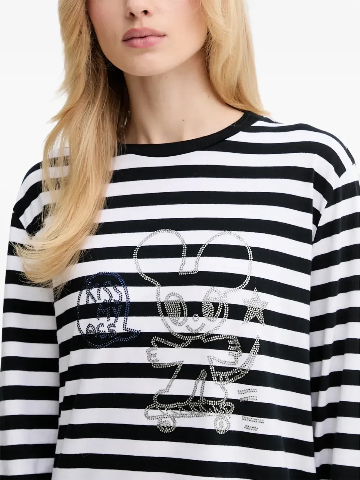 Zadig&Voltaire Edwini ストライプ柄の装飾トップ - 画像4