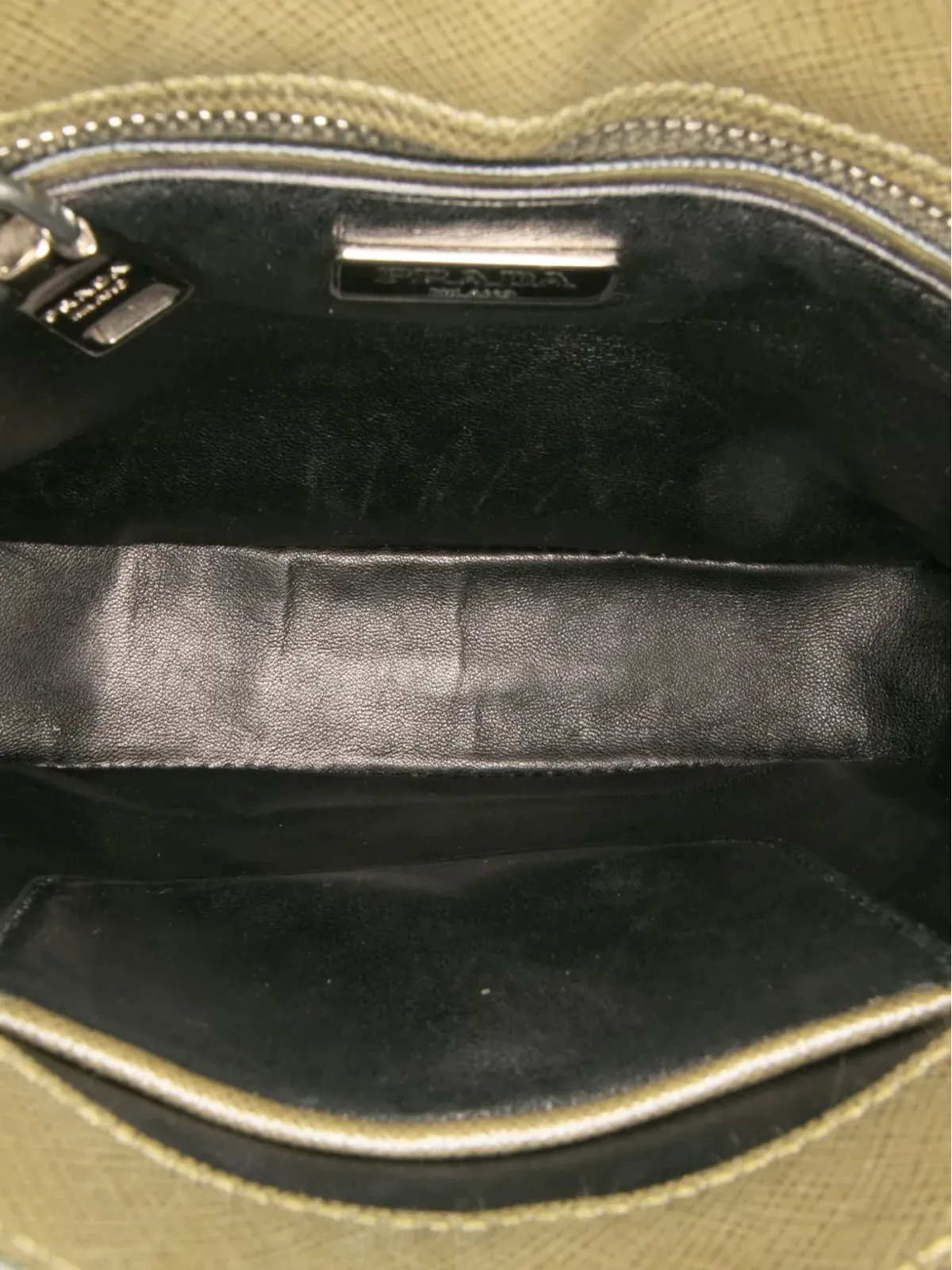 Prada Pre-Owned サフィアーノ・ルクス・サウンド・サッチェル - 画像5