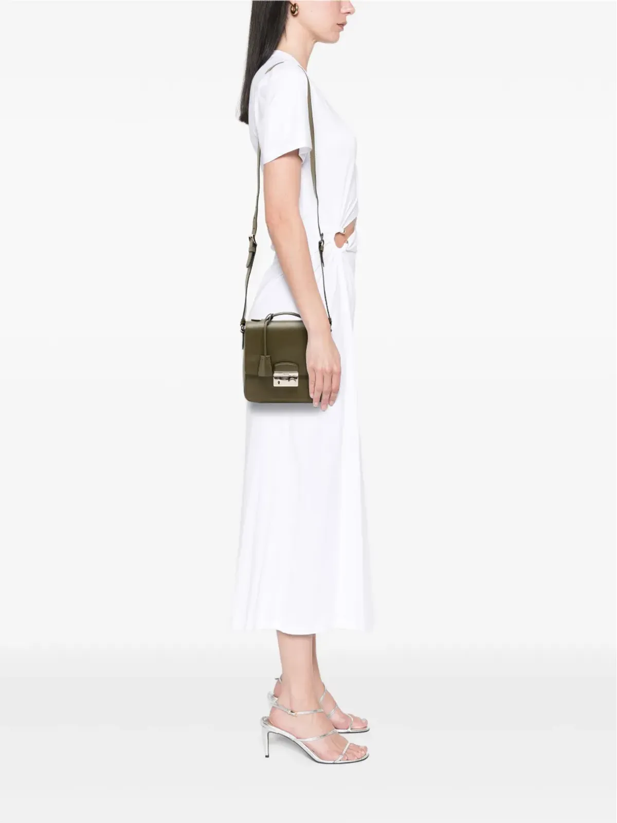 Prada Pre-Owned サフィアーノ・ルクス・サウンド・サッチェル - 画像2