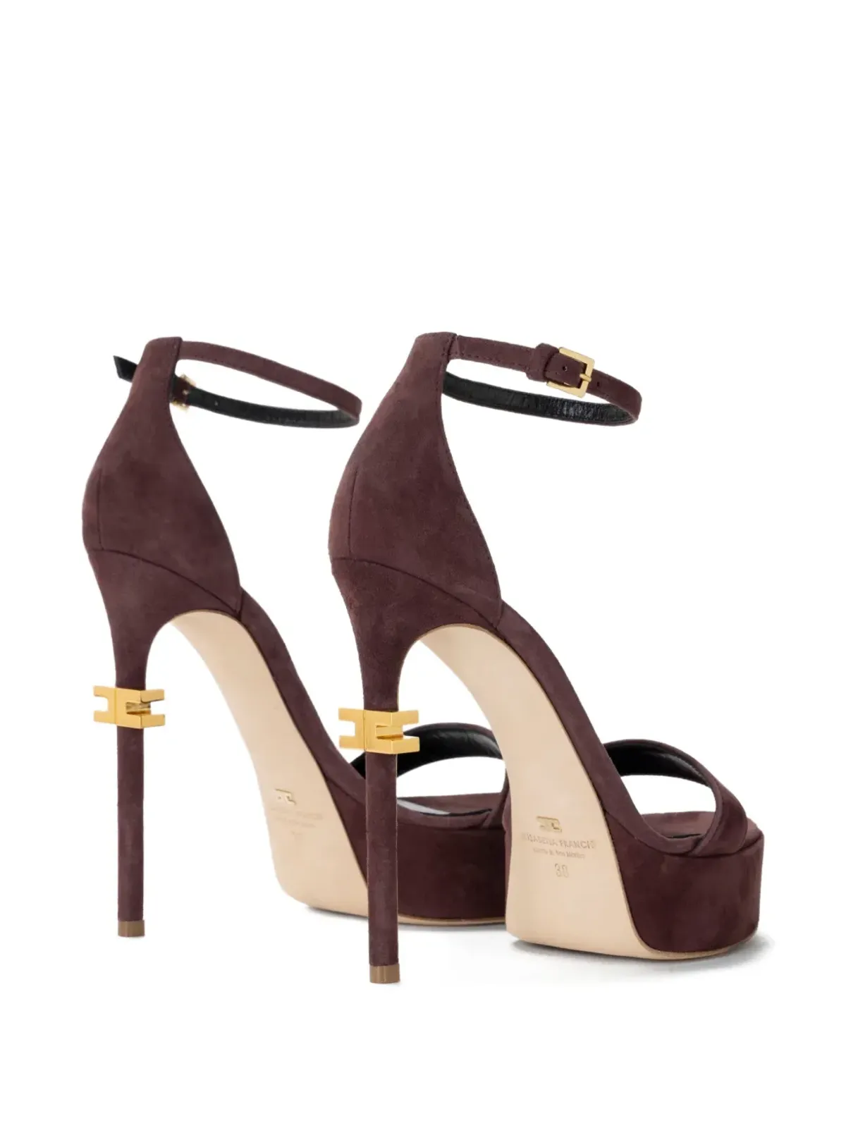 Elisabetta Franchi プラットフォーム・ストレット・サンダル - 画像4