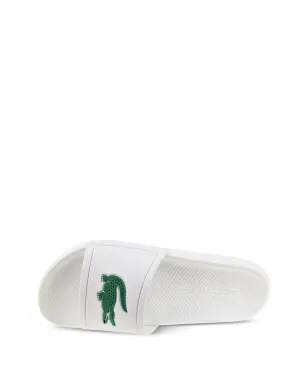 Lacoste Croco slides - White - サムネイル2