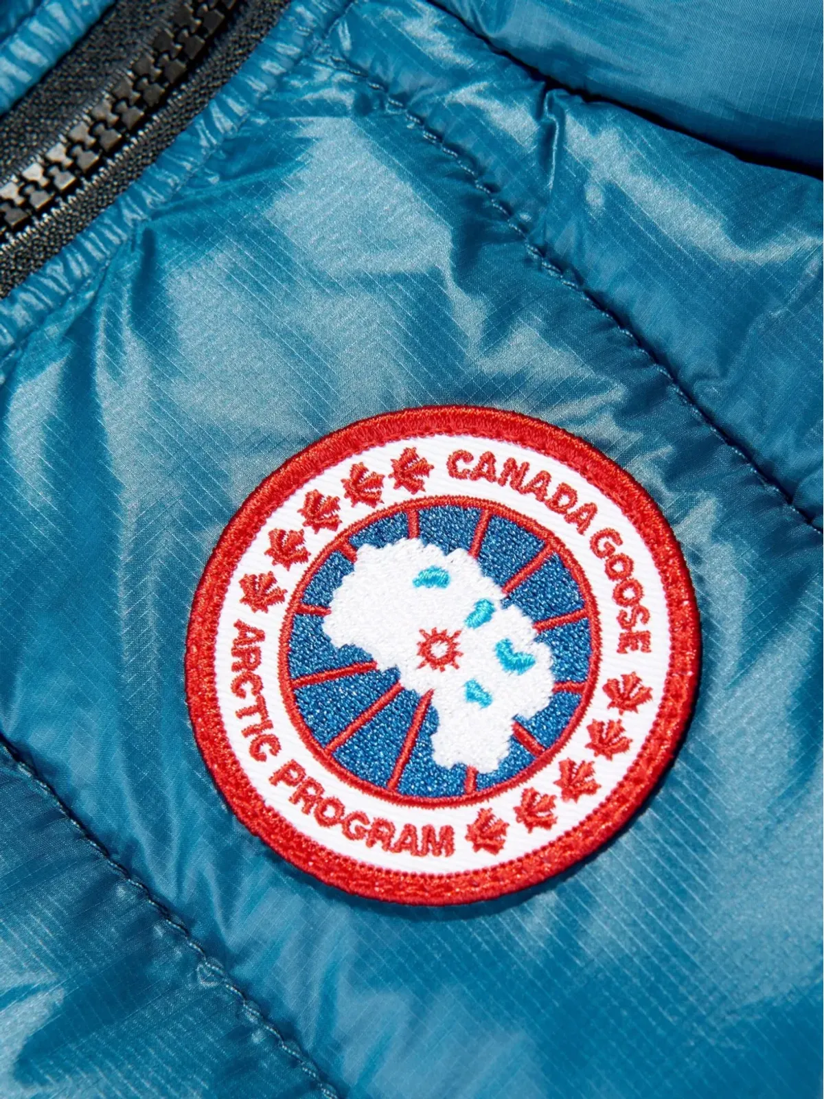 Canada Goose Kids パッド入り ロゴパッチ ウエストコート - 画像4