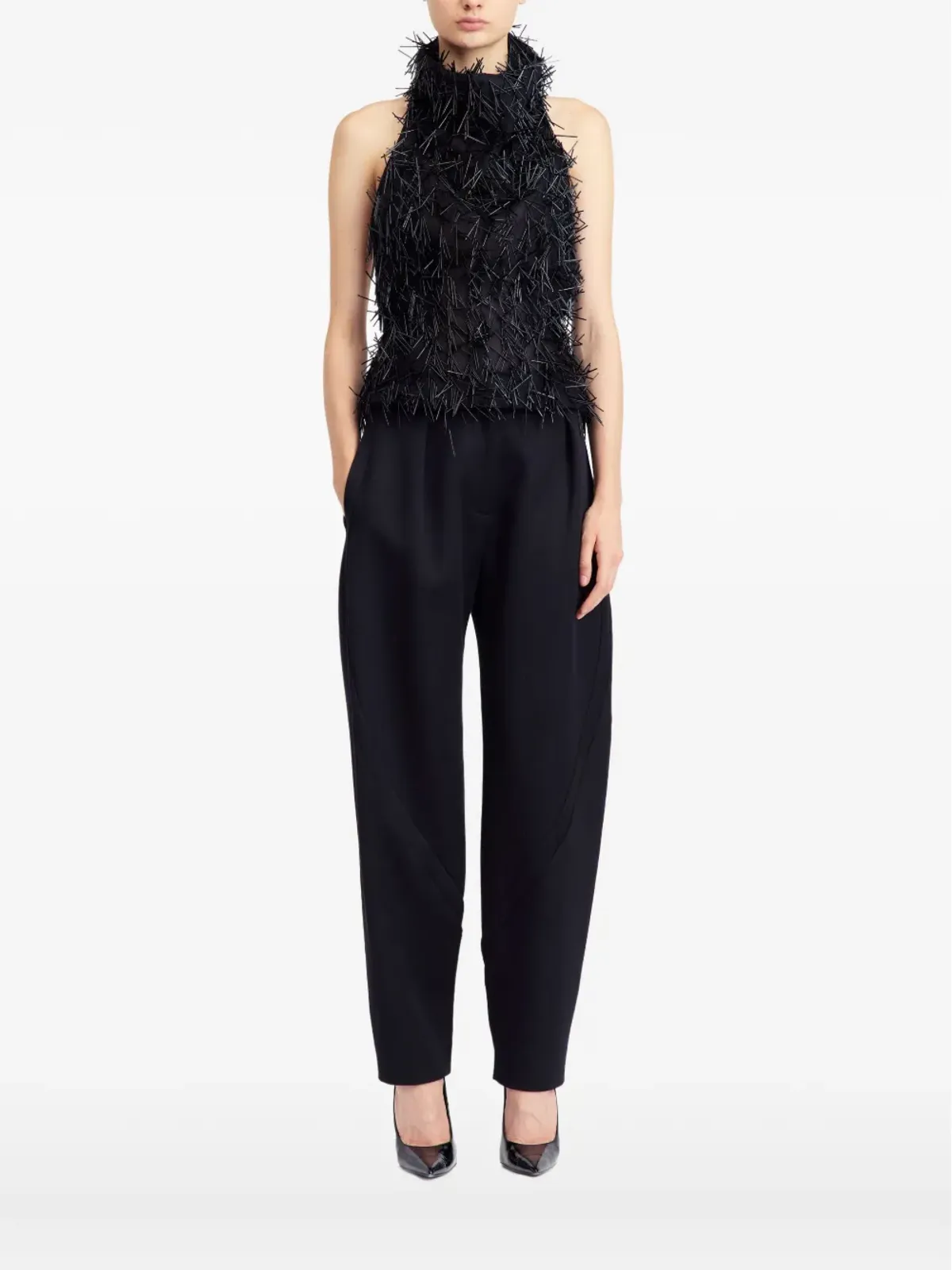 16Arlington Osma sequinned top - Black - 画像2