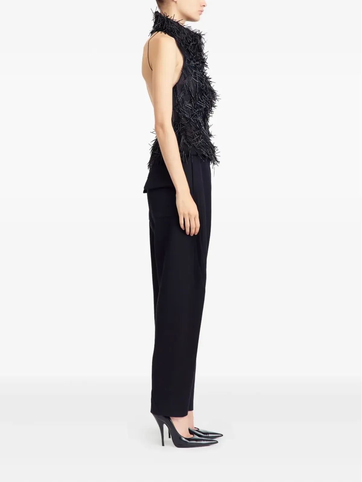 16Arlington Osma sequinned top - Black - 画像3