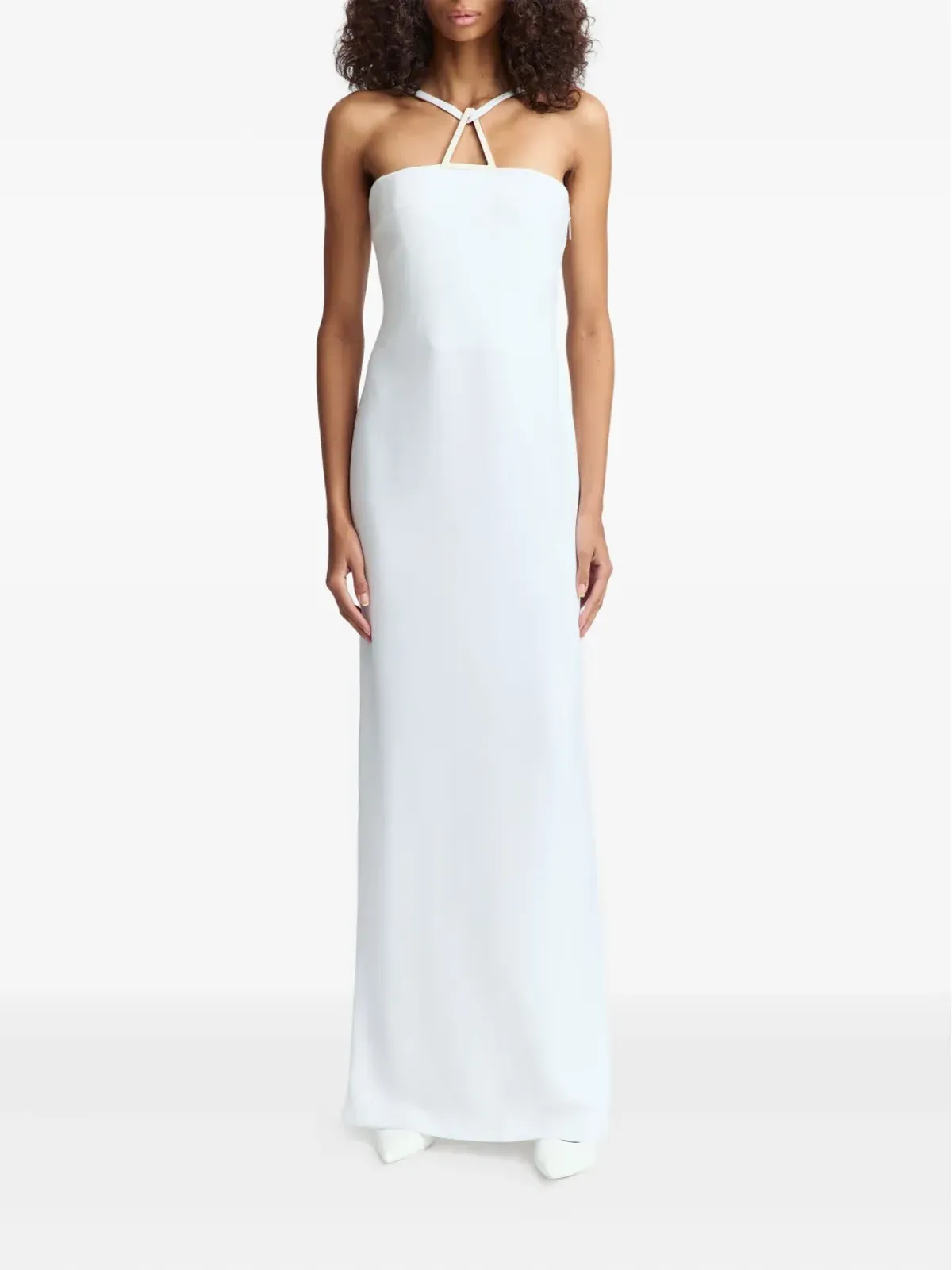 16Arlington Ilian crêpe gown - White - 画像2