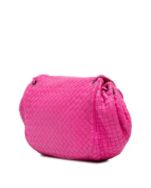 Bottega Veneta - ビンテージ ナッパイントレッチャート フラップ クロスボディ バッグ ピンク - サムネイル3