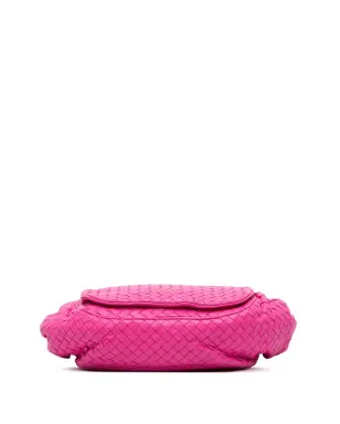 Bottega Veneta - ビンテージ ナッパイントレッチャート フラップ クロスボディ バッグ ピンク - サムネイル4