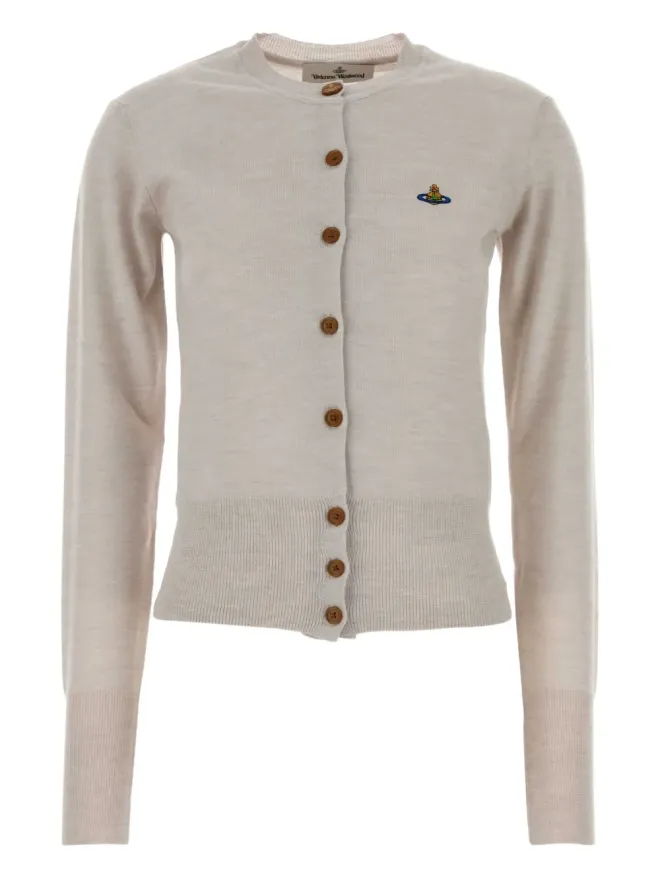 Vivienne Westwood Vivienne Westwood オーブモチーフ バージンウール カーディガンの商品画像