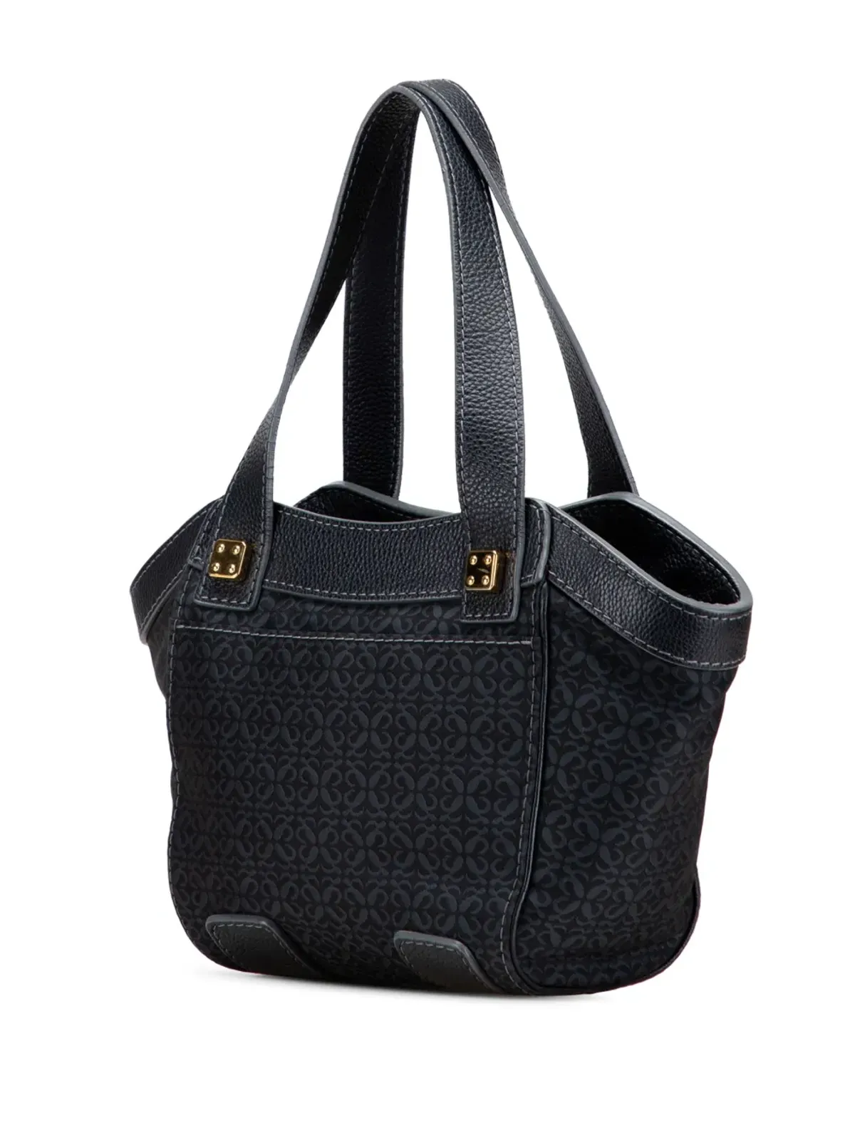 Loewe Pre-Owned 2007 Anagram Canvas トートバッグ - ブラック - 画像3