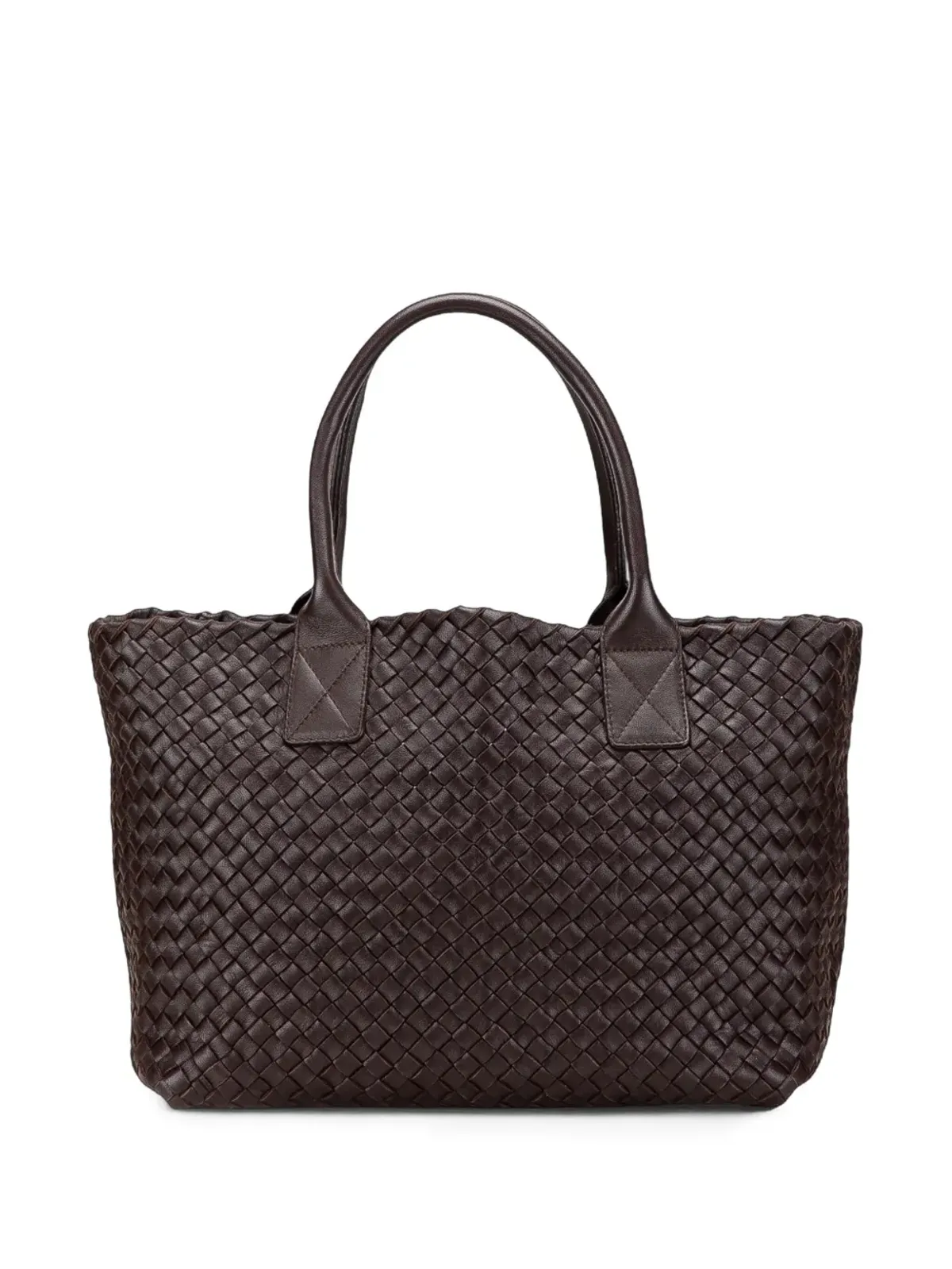Bottega Veneta Pre-Owned ラムスキン イントレッチョ キャバット トートバッグ - ブラウン - 画像1