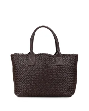 Bottega Veneta Pre-Owned ラムスキン イントレッチョ キャバット トートバッグ - ブラウン - サムネイル1