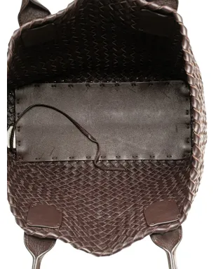 Bottega Veneta Pre-Owned ラムスキン イントレッチョ キャバット トートバッグ - ブラウン - サムネイル5
