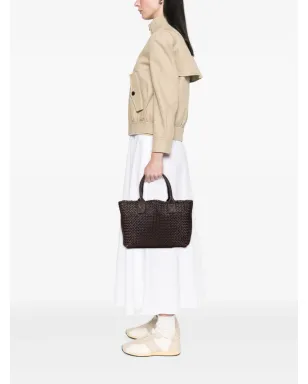 Bottega Veneta Pre-Owned ラムスキン イントレッチョ キャバット トートバッグ - ブラウン - サムネイル2