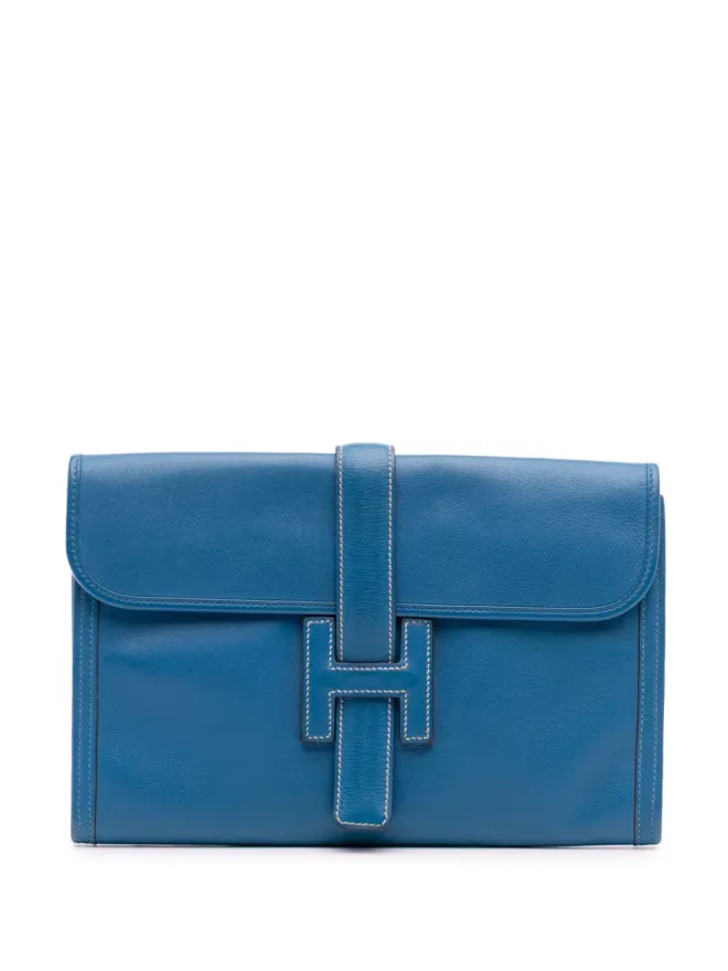 Hermès Pre-Owned Hermès Pre-Owned Swift Jige Elan 29 クラッチバッグ - ブルーの商品画像
