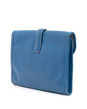 Hermès Pre-Owned Swift Jige Elan 29 クラッチバッグ - ブルー - サムネイル3