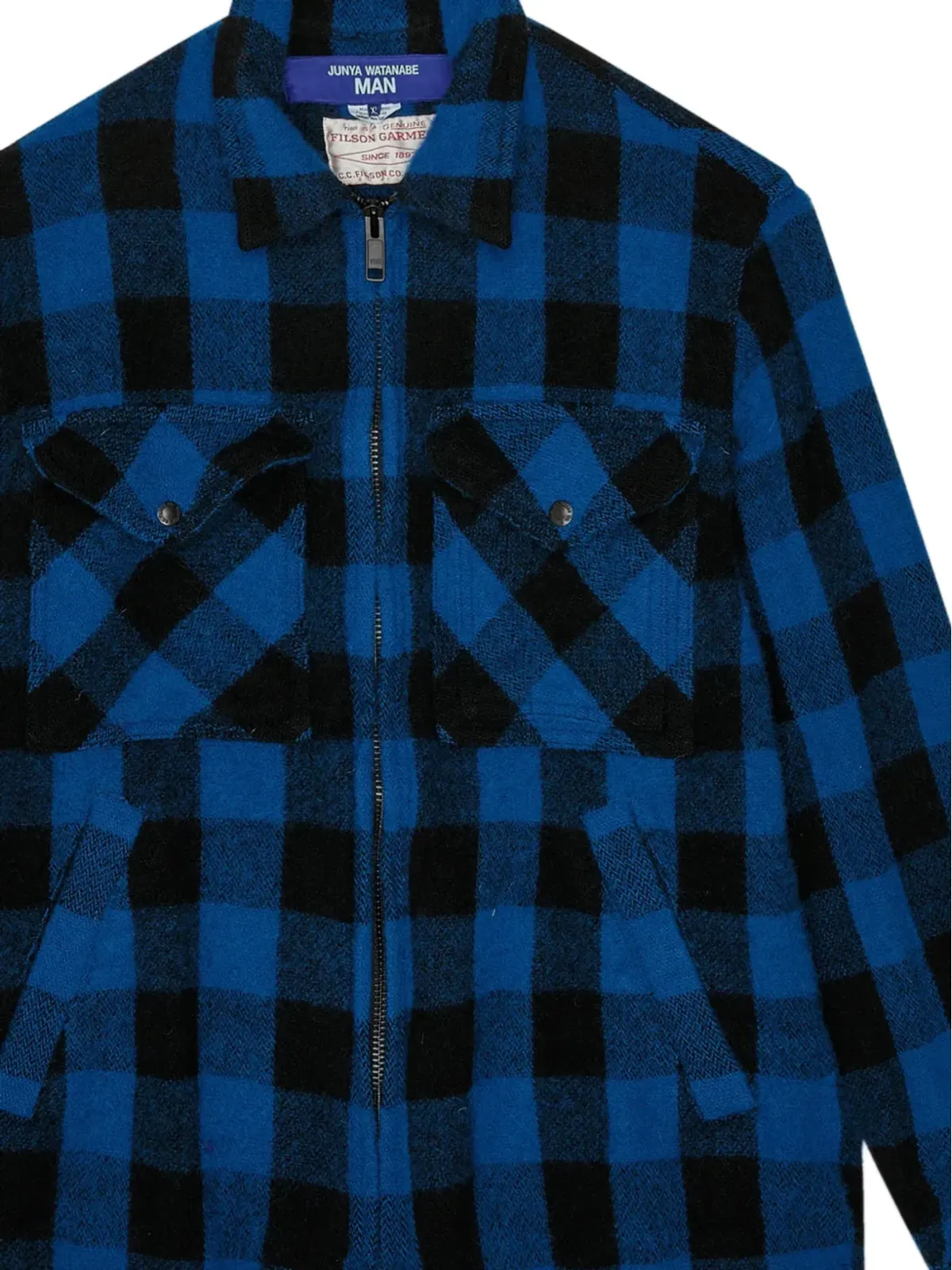 Junya Watanabe MAN × Filson チェック柄フルジップジャケット - 画像2