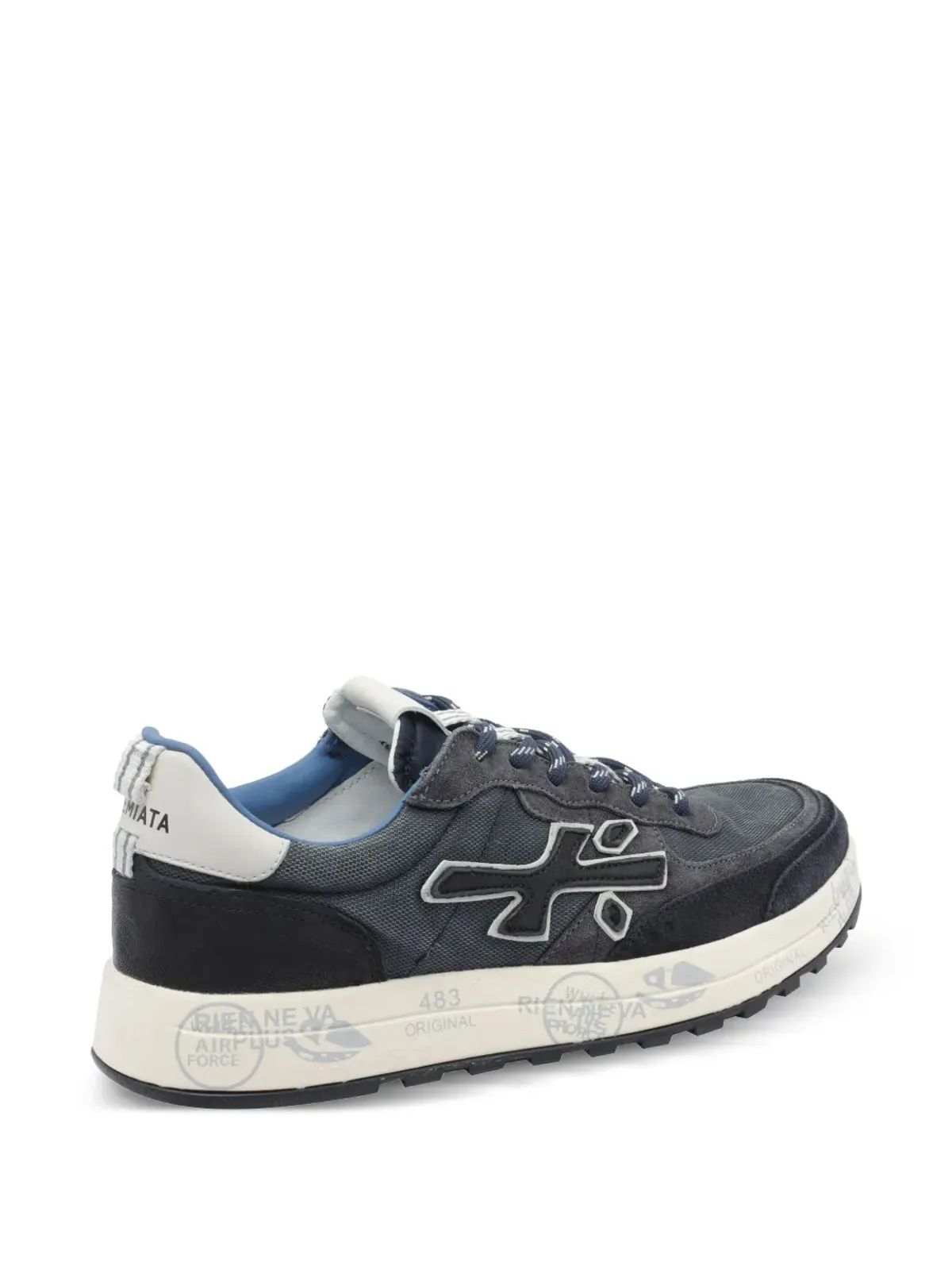 Premiata Nous レースアップスエードスニーカー ブルー - 画像4