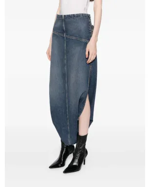 Jean Paul Gaultier ジップ付きデニムスカート - サムネイル3