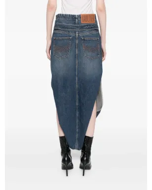 Jean Paul Gaultier ジップ付きデニムスカート - サムネイル4