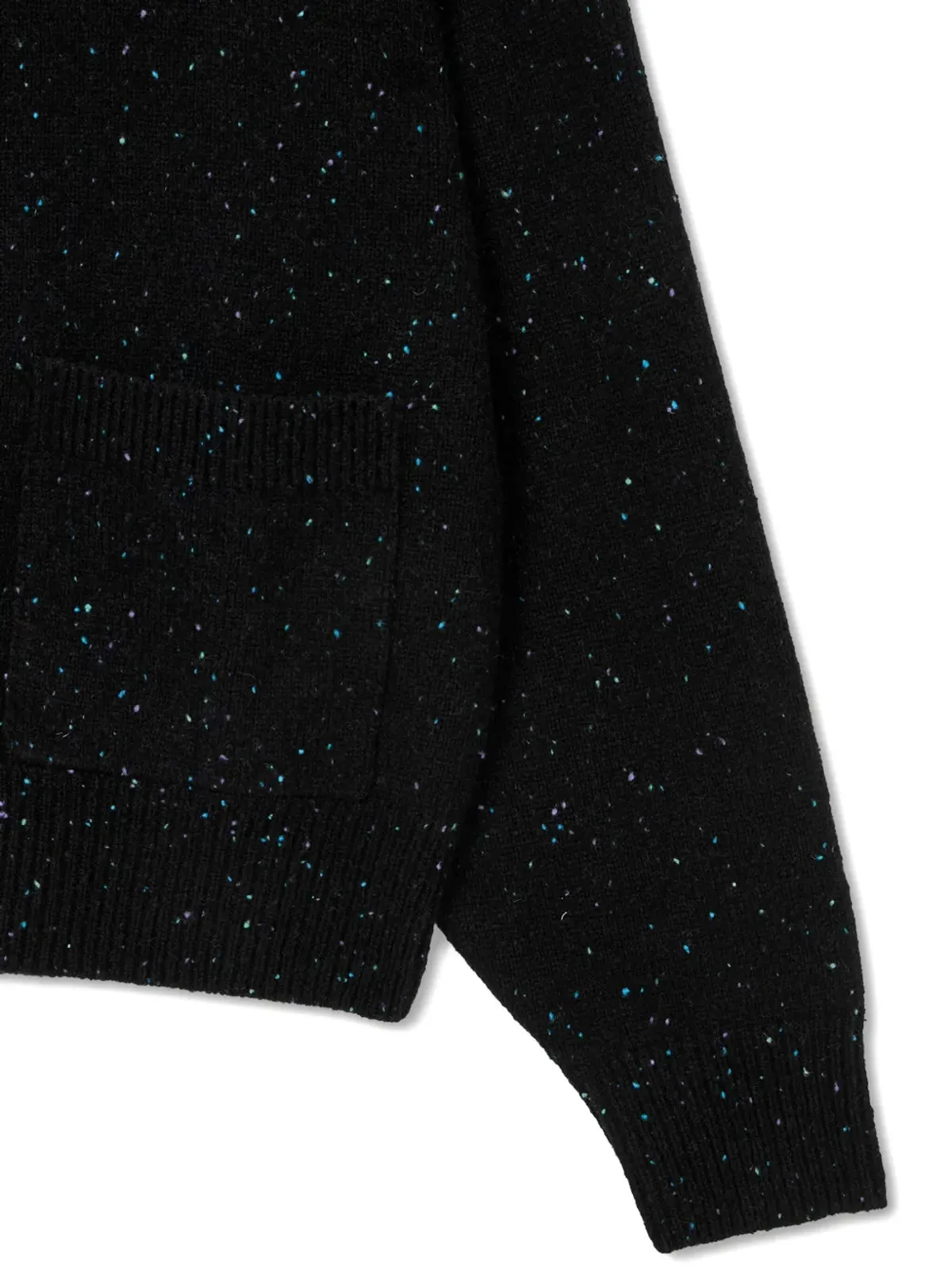 TOMBOY speckled-effect pocket cardigan - 画像4