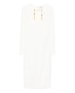 Elisabetta Franchi タッセル装飾Vネックドレス - サムネイル1