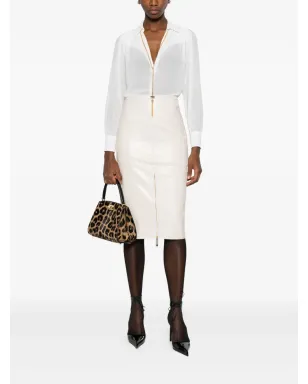 Elisabetta Franchi チェーン装飾シャツ - White - サムネイル2