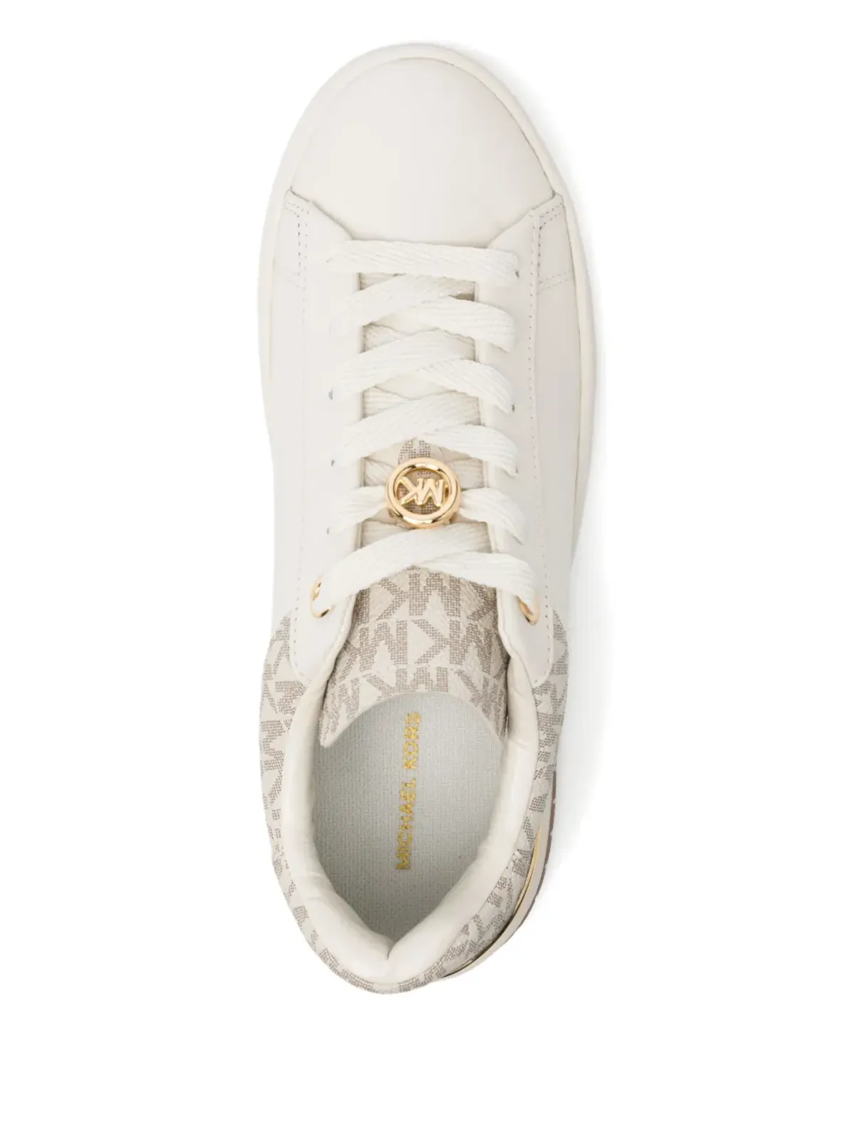 Michael Kors Dottie レザーとサインロゴ トレーナー - 画像4