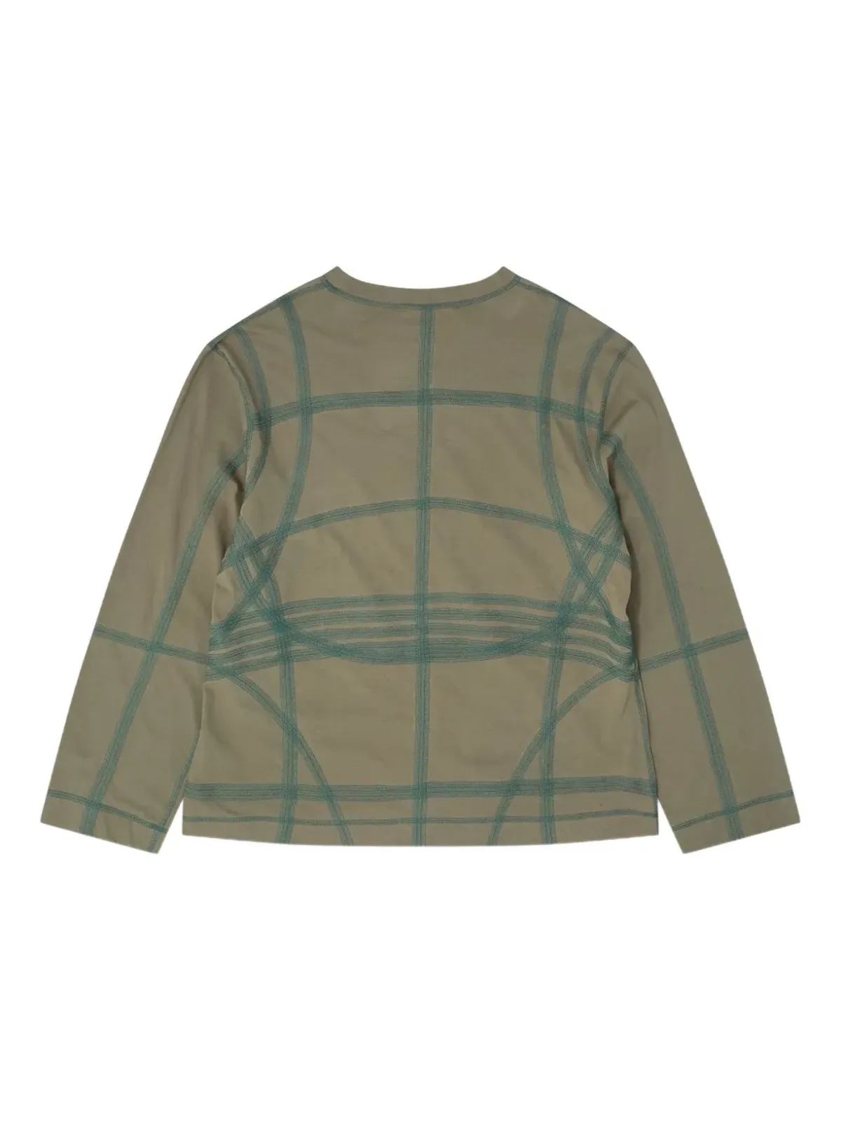 Craig Green グリッド柄長袖Tシャツ - 画像2