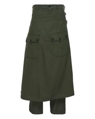 Comme des Garçons Homme Plus pocket-detail trousers - Green - サムネイル1