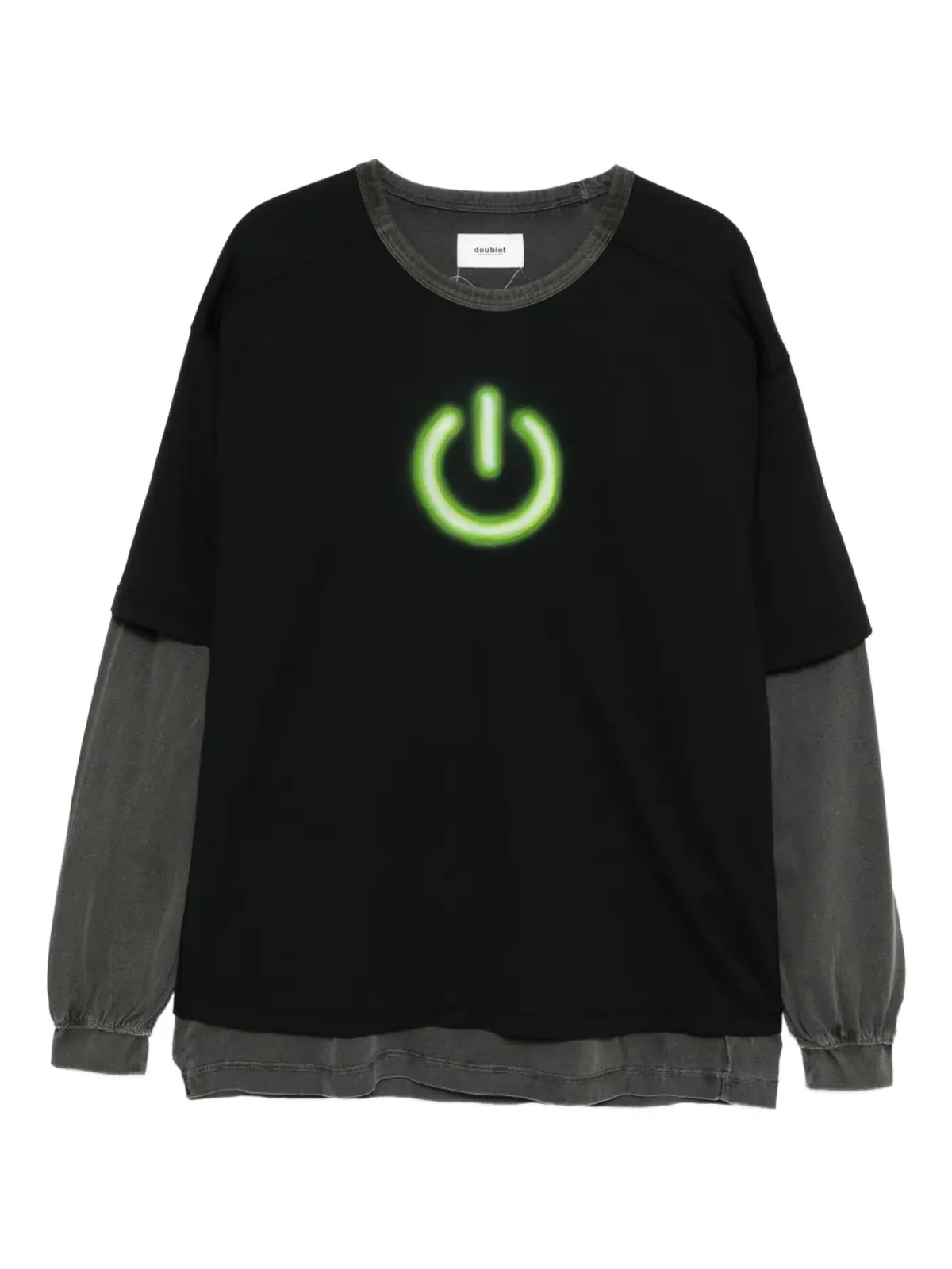 Doublet On&Off Tシャツ グレー - 画像1