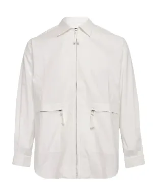 Comme des Garçons Homme ジップポケットシャツ - ホワイト - サムネイル1