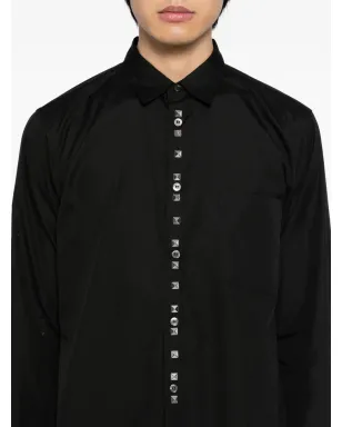 Black Comme Des Garçons スタッズ付きボタンアップシャツ - サムネイル5