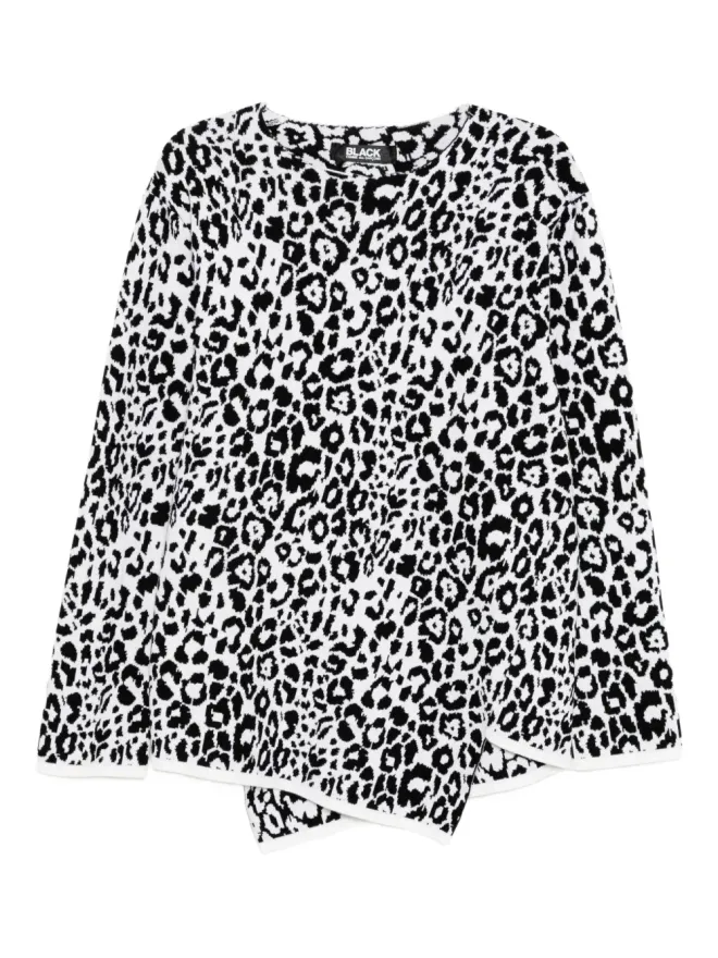 Black Comme des Garçons Black Comme Des Garçons ヒョウ柄ニットの商品画像