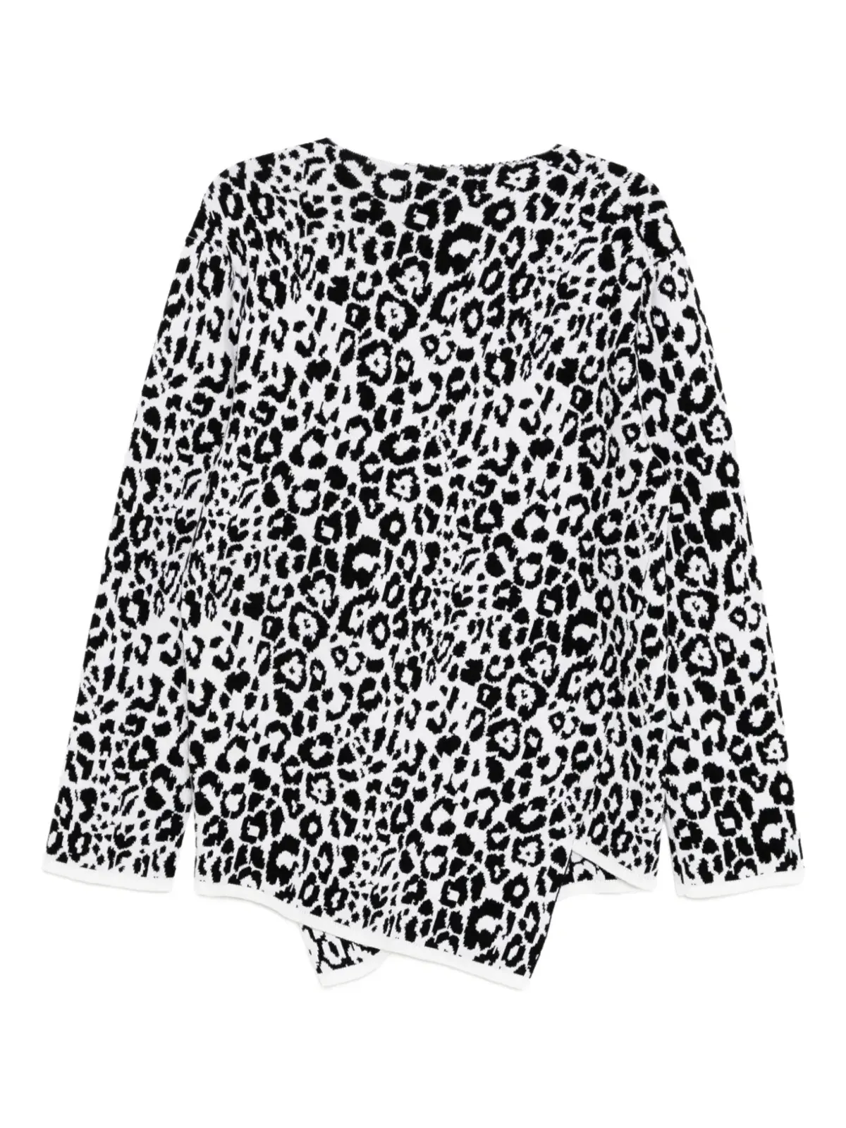 Black Comme Des Garçons ヒョウ柄ニット - 画像2