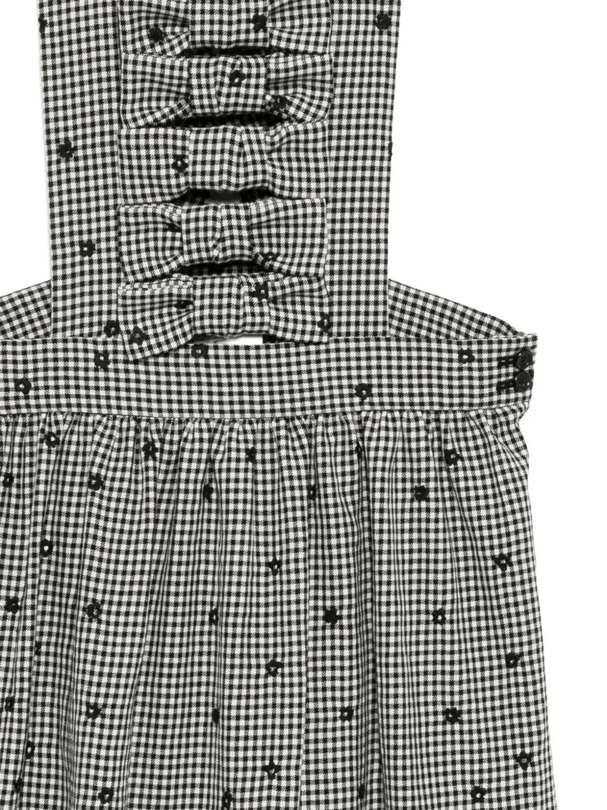 Comme Des Garçons Girl チェックドレス - ブラック - 画像3
