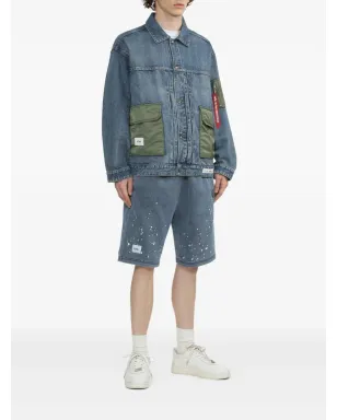 Alpha Industries デニムショーツ ブルー - サムネイル2
