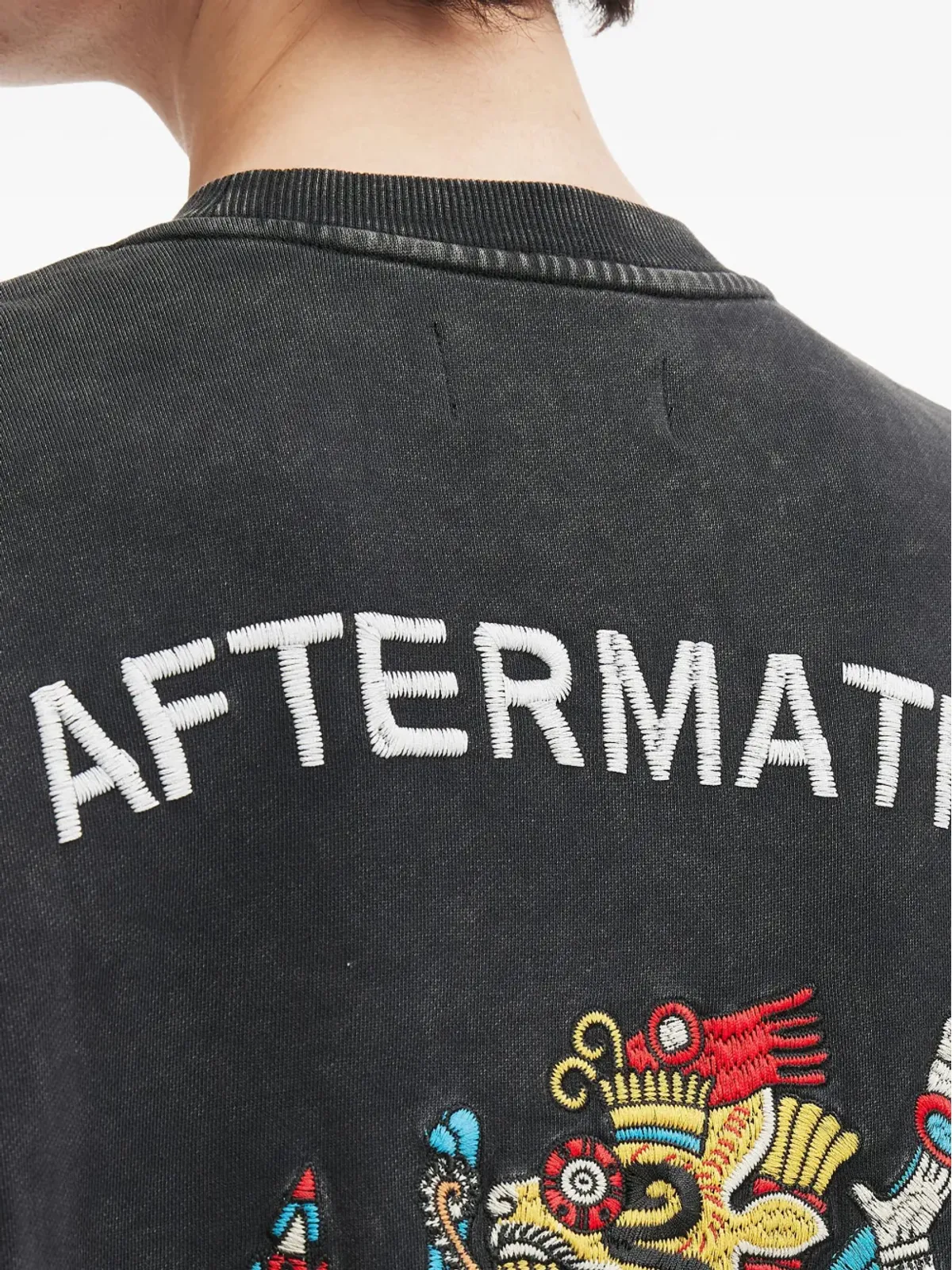 aftermaths 刺繍入り長袖セーター - 画像5