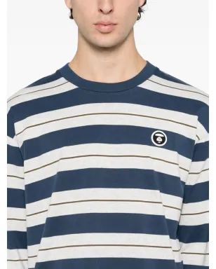 AAPE BY *A BATHING APE® ロゴストライプTシャツ（グレー） - サムネイル4