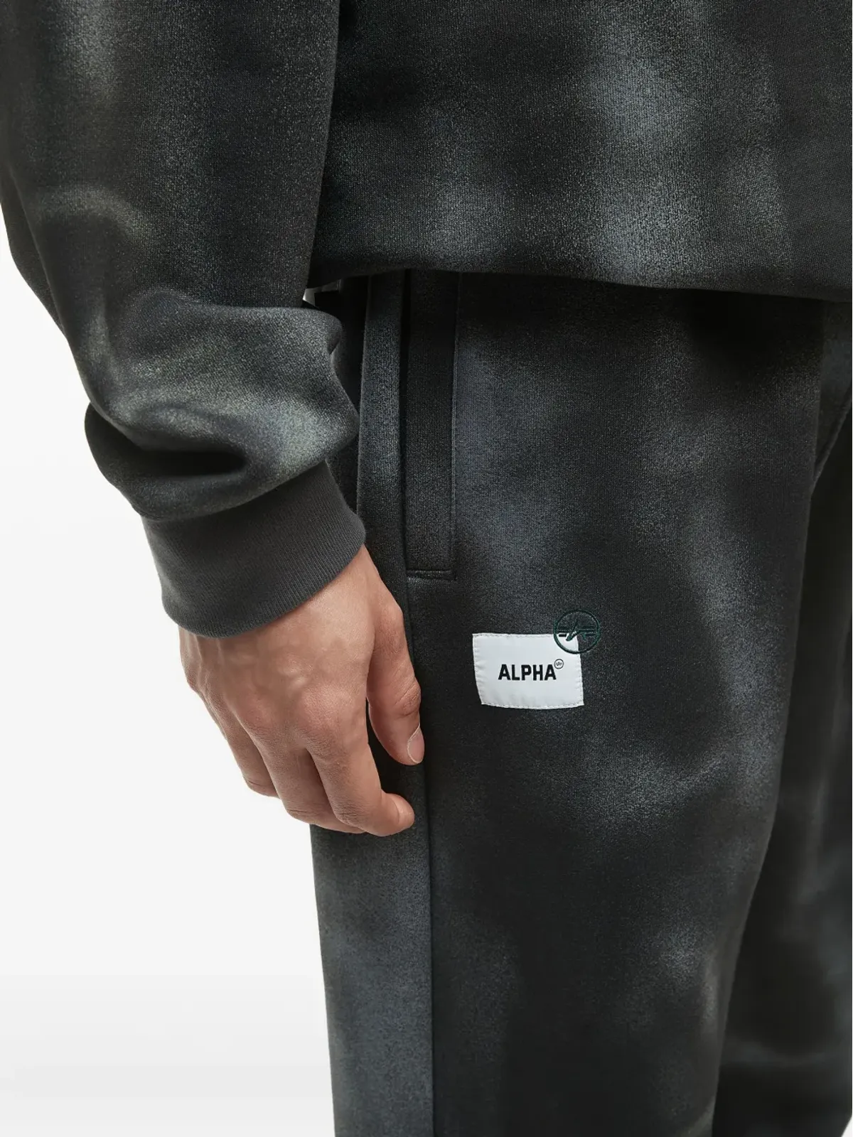 Alpha Industries タイダイ柄 ロゴ トラックパンツ - 画像5