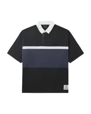 Alpha Industries ストライプポロシャツ グレー - サムネイル1