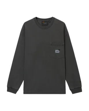 Alpha Industries pocket-detail long-sleeve T-shirt - Grey - サムネイル1