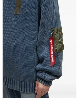 Alpha Industries ポケットパッチ クルーネックセーター - サムネイル5