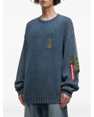 Alpha Industries ポケットパッチ クルーネックセーター - サムネイル3